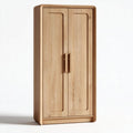 Wooden wardrobe with double doors for storage 90 x 45 x 180cm
