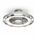 Ceiling fan light fixture with integrated LED lighting and metal design 30 x 30 x 10cm