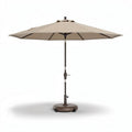 Outdoor patio umbrella with adjustable height and durable fabric 300 x 300 x 250cm beige